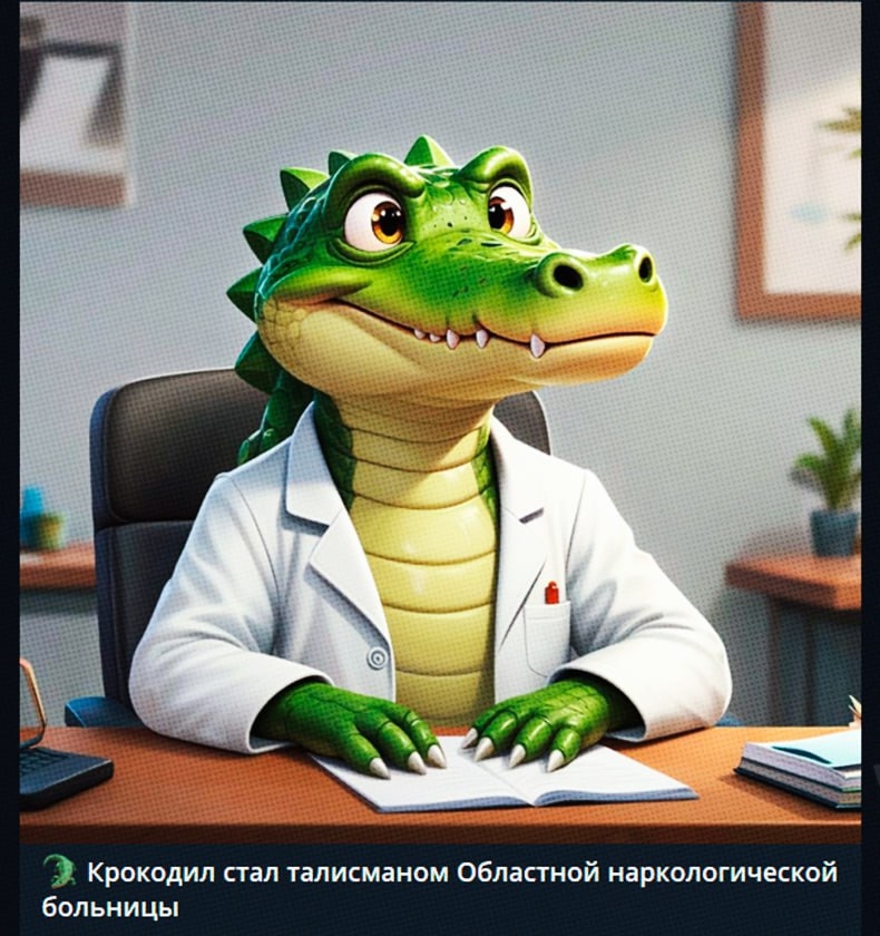 В Екатеринбурге талисманом наркологической больницы стал… крокодил.
В больнице говорят, что вдохновились примером легендарной Кукухи из Челябинска, которая представляет психбольницу.
Идеальное комбо Смешная картинка 1752306496